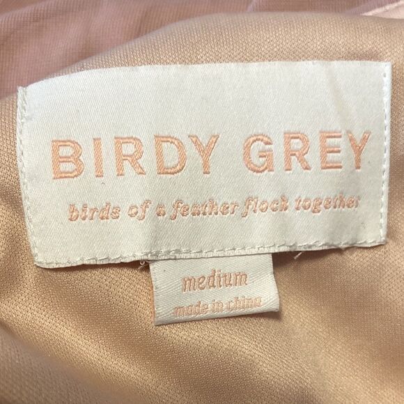 BIRDY Grey Kiko Bridesmaid Dress Maxi Gown W/ Pockets in Rose Quartz Medium NWT - Picture 9 of 15